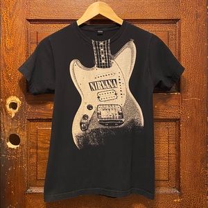 Nirvana Guitar T-Shirt Black
